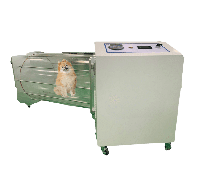 Pet hyperbaric oxygen chamber